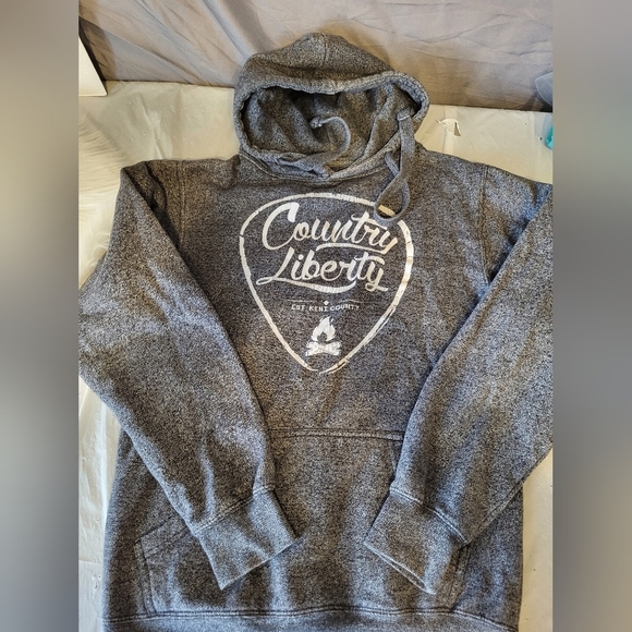 Country Liberty  Gray Hoodie, Size XS - Picture 5 of 5